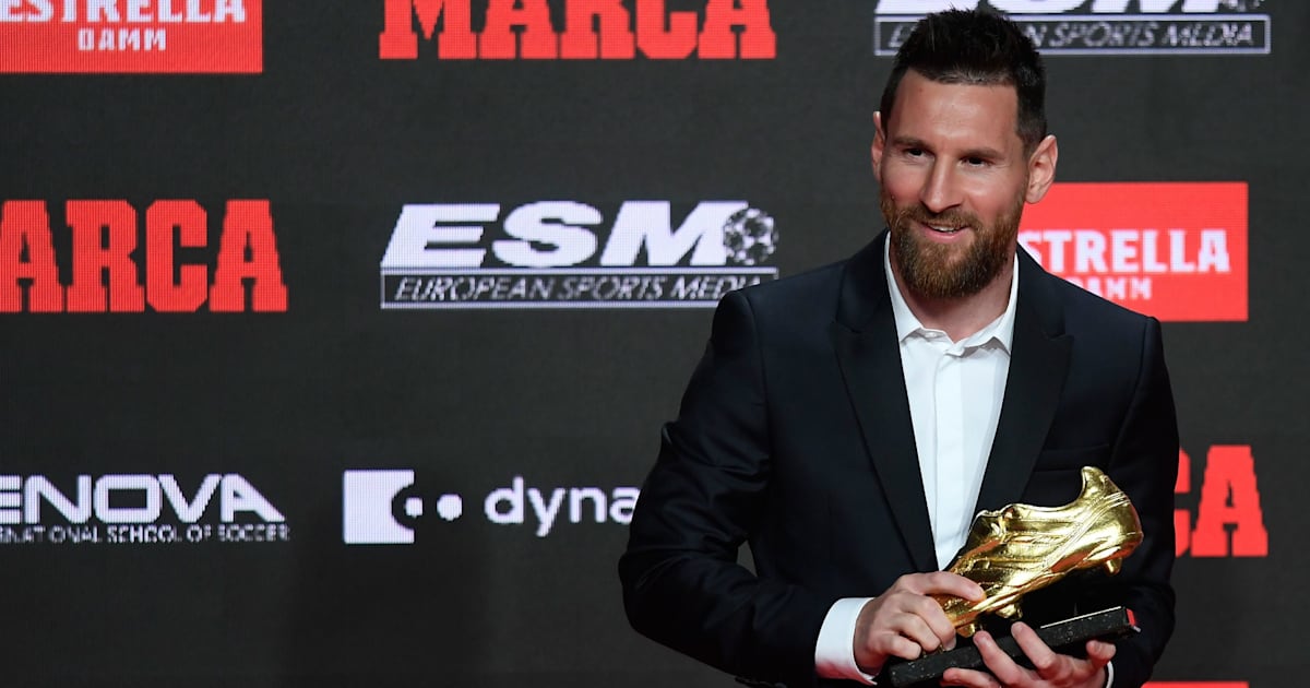 Lionel Messi Singles Out Two Barcelona Players For Praise Following Sixth Golden Shoe Award 90min