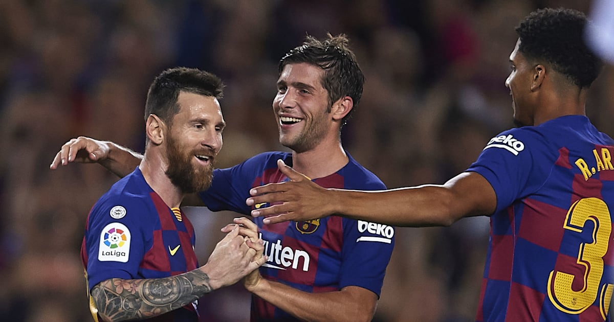 Rating Pemain Barcelona Vs Sevilla Kembalinya Messi Membawa Aura Positif La Liga 90min