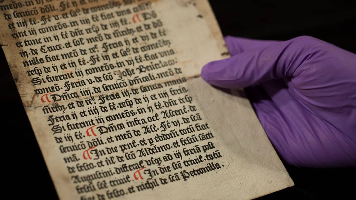Rare Pages From Englandâs Earliest Printing Press Found in Library Archives