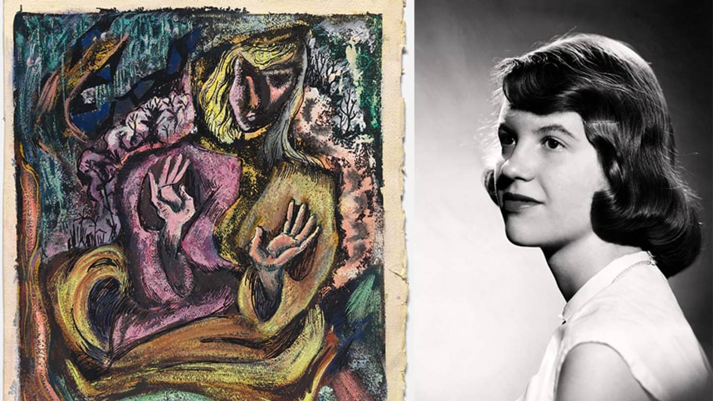 A New Smithsonian Exhibition Highlights Sylvia Plath's Visual Artwork