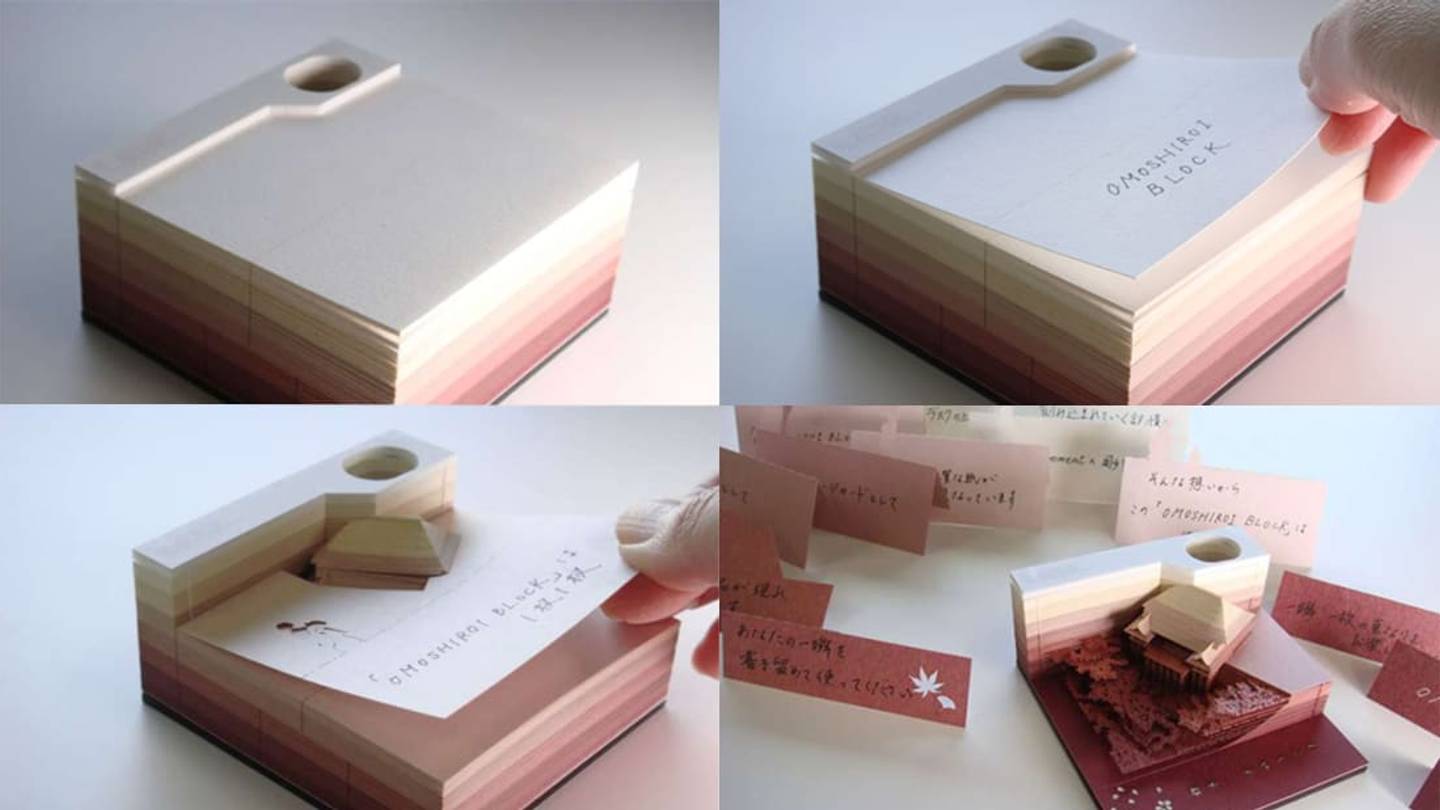 These Notepads Come With Intricate Paper Sculptures Hidden Inside