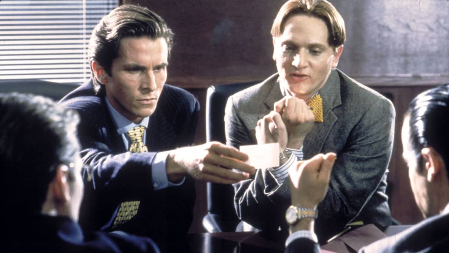 Watch the <em>American Psycho</em> Business Card Scene, But With Cats