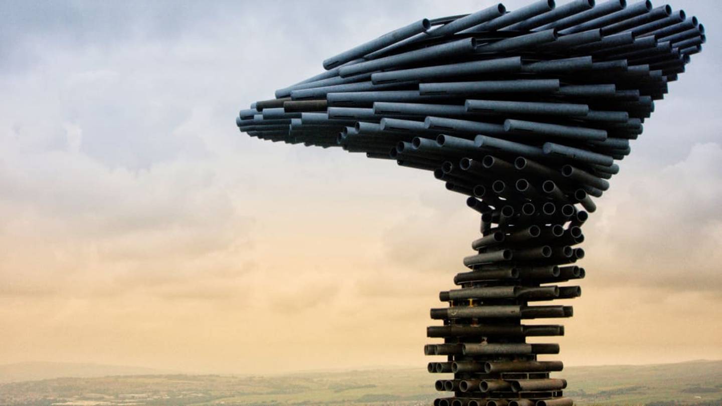 The Singing Ringing Tree, a Steel Sound Sculpture in the English Countryside, Is Straight Out of a Horror Movie
