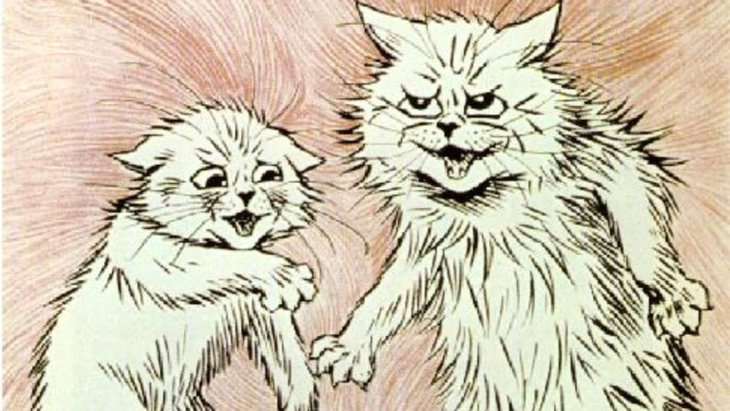 Famed Cat Art Enthusiast Louis Wainâs Images Are Now on Display at Englandâs Bethlem Museum of the Mind