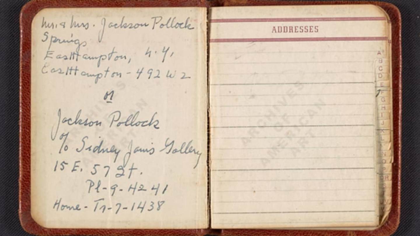 See the "Little Black Books" of Famous Artists