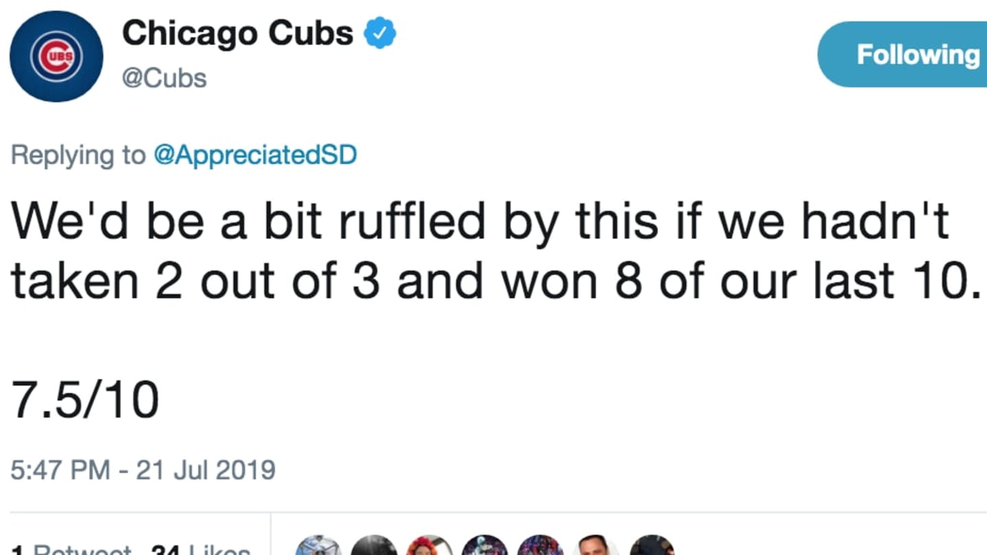 Chicago Cubs' Twitter Page Embarrasses Fan Who Asks for Kyle