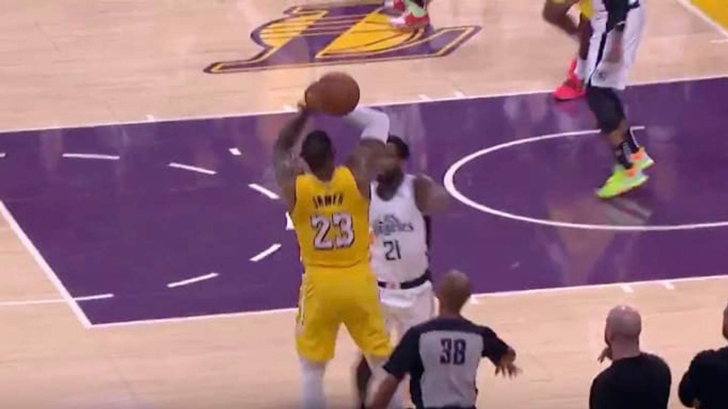VIDEO: Patrick Beverley Blocks LeBron James' Game-Tying 3-Point Attempt as  Clippers Down Lakers