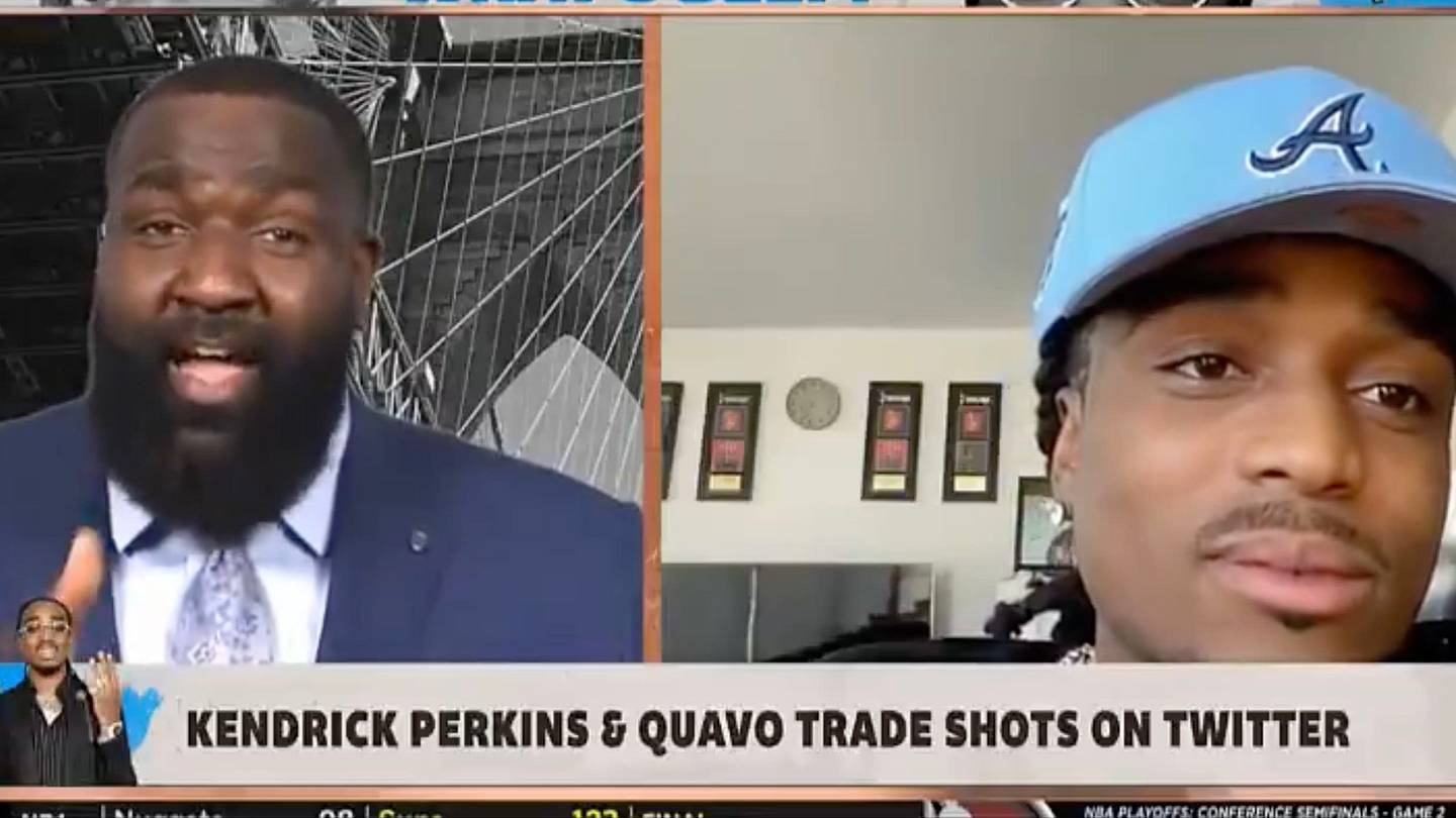 Kendrick Perkins Argues With Quavo of Migos on 'First Take' Over Rap Verse  From 2018