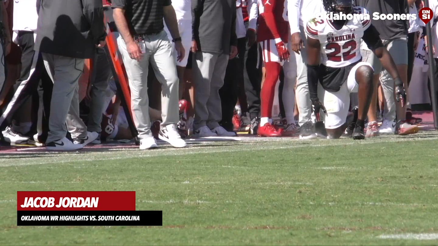 WATCH Oklahoma WR Jacob Jordan Highlights vs. South Carolina
