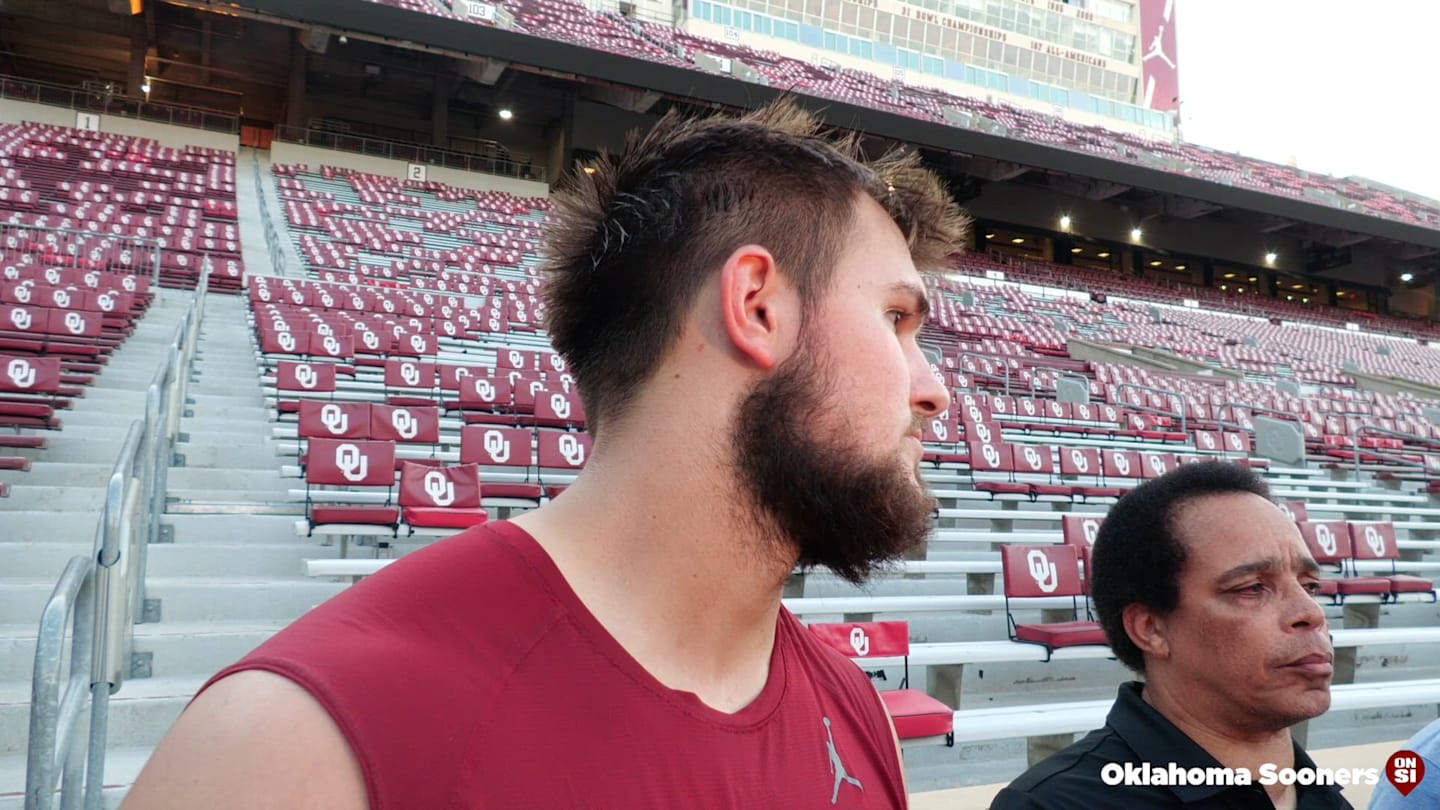 WATCH: Oklahoma OL Logan Howland Post-Practice Interview