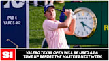 The Valero Texas Open Will Be Used as Masters Tune Up