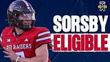 Texas Tech QB BRENDAN SORSBY Ruled ELIGIBLE Texas Tech QB BRENDAN SORSBY Ruled ELIGIBLE