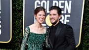 'Game of Thrones' co-stars and real-life couple Kit Harington and Rose Leslie at Golden Globes