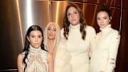 Kourtney and Kim Kardashian with Kendall and Caitlyn Jenner