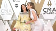 Kacey Musgraves and Gigi Hadid at the 53rd Annual CMA Awards.