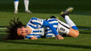 Mattéo Guendouzi s'est blessé avec le Hertha Berlin. 