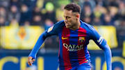 Neymar durante su última temporada en Barcelona