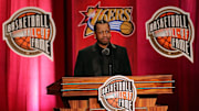 Allen Iverson at the 2016 Basketball Hall of Fame Enshrinement Ceremony