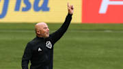 Em coletiva, Sampaoli comenta sobre Diego Tardelli e explica Alan Franco no banco no jogo entre o Atlético e Coritiba, no Mineirão, pelo Brasileirão. 