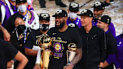 LJames pidió respeto en la celebración del campeonato de los Lakers