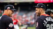 Mike Trout y JD Martínez son dos de los mejores bateadores de poder