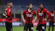 La delusione dei giocatori del Milan