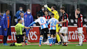 L'arbitro Pasqua in Milan-Napoli
