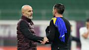 Stefano Pioli e Theo Hernandez