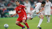 Mascherano y Kaká en la final de la Champions League