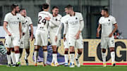 L'esultanza al gol di Spinazzola