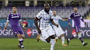 Lukaku dopo l'incornata vincente in Coppa Italia a Firenze 