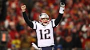 Tampa Bay Buccaneers quarterback Tom Brady as a member of the New England Patriots