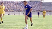 Roberto Baggio ai tempi della Fiorentina