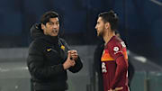 Paulo Fonseca e Lorenzo Pellegrini a colloquio