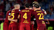La festa della Roma contro la Fiorentina 