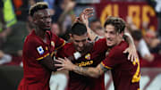 Tammy Abraham, Lorenzo Pellegrini e Nicolò Zaniolo