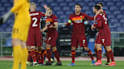 La Roma in festa all'Olimpico 