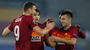 La gioia di Dzeko dopo il gol del vantaggio