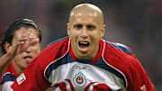 Adolfo Bautista of Guadalajara celebrate