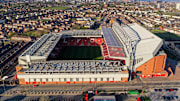 Aerial Views Of Anfield As Football Remains Suspended Due To Coronavirus