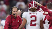 Alabama head coach Nick Saban is pumped for Jalen Hurts' career with the Philadelphia Eagles. 
