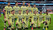 Jugadores del América previo a un partido.