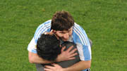 Messi y Maradona juntos, cuando eran jugador y entrenador
