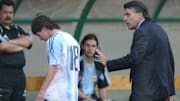 Messi se fue expulsado en su debut con la selección argentina