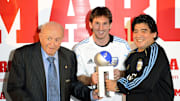 Argentinian football player Lionel Messi - Di Stéfano, Messi y Maradona, los tres mejores futbolistas argentinos de la historia.