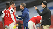 Mikel Arteta will be pleased with large parts of what he saw against Leicester