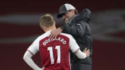 Hatten sich nach dem Gastspiel der Reds im Emirates offenbar einiges zu erzählen: Jürgen Klopp und Martin Ödegaard