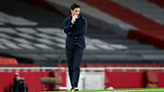 Mikel Arteta lors de la défaite d'Arsenal face à Liverpool.