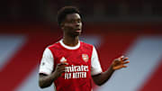 Saka was largely ineffective on Sunday