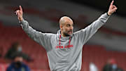 Guardiola lució una sudadera de Open Arms